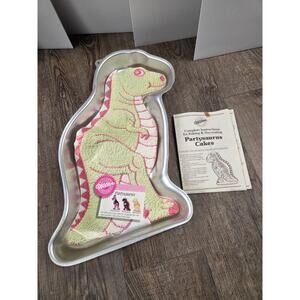 Wilton Vintage 1987 Partysaurus Dinosaur 3D Cake Pan Baking NEW